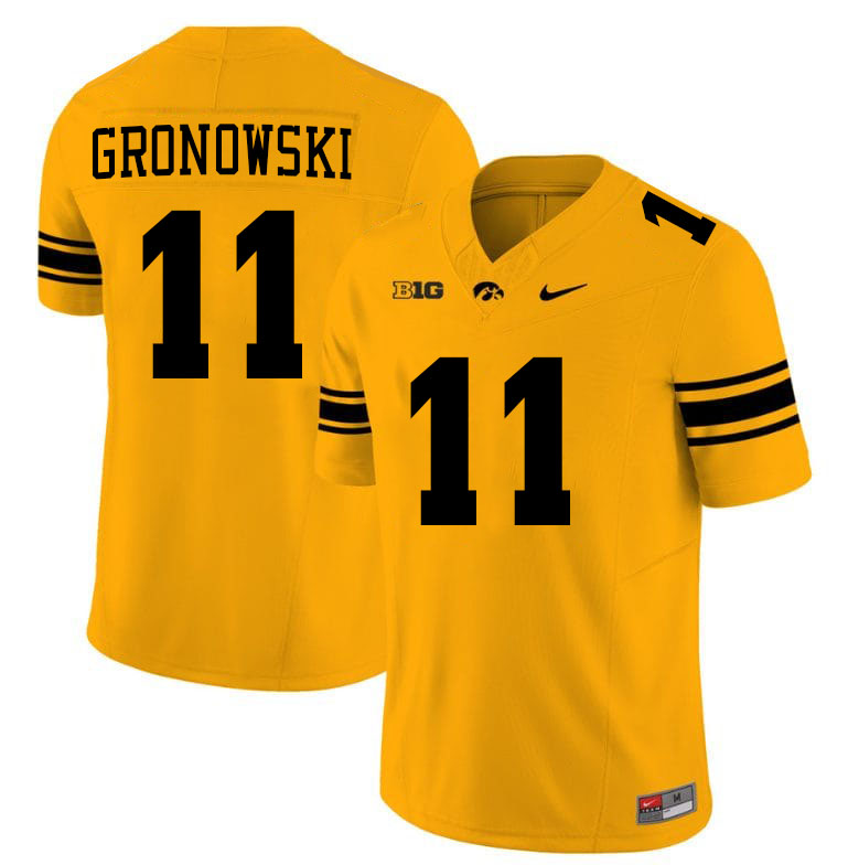 Mark Gronowski Iowa Jersey,University Of Iowa Hawkeyes Fotoball Uniforms,Jersey,Gears-Gold